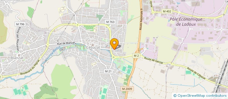 localisation de l'entreprise MONSIEUR GREGORY LOPES  CEBAZAT