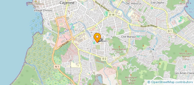 localisation de l'entreprise MONSIEUR GREGORY MALIVERT  CAYENNE