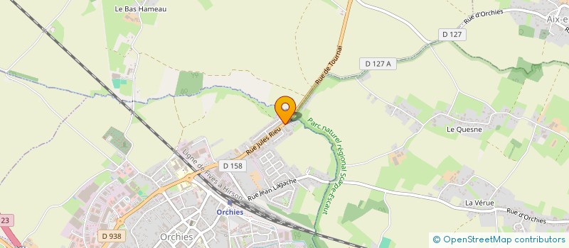 localisation de l'entreprise MONSIEUR GREGORY MALLET  ORCHIES