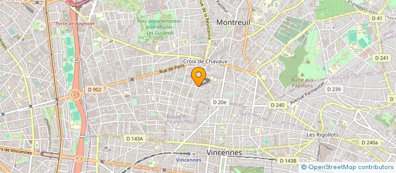 localisation de l'entreprise MONSIEUR GREGORY MALVE à MONTREUIL