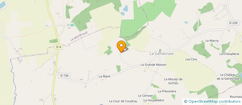 localisation de l'entreprise MONSIEUR GREGORY MANCEL à LA GENEVRAIE