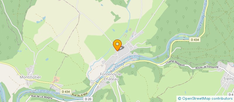 localisation de l'entreprise MONSIEUR GREGORY MANIQUET  FONTENOY-LE-CHATEAU