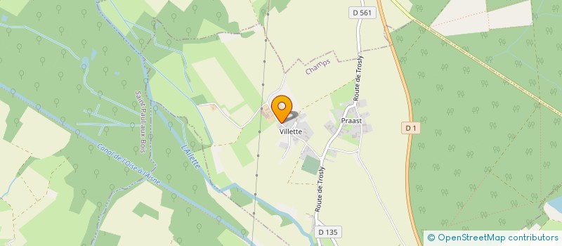 localisation de l'entreprise MONSIEUR GREGORY MAQUET  CHAMPS