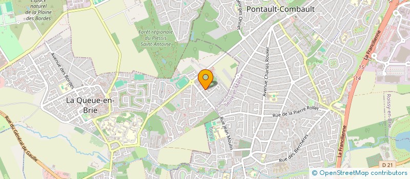 localisation de l'entreprise MONSIEUR GREGORY MARCHAND à LA QUEUE-EN-BRIE