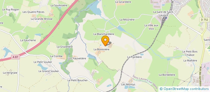 localisation de l'entreprise MONSIEUR GREGORY MARIA  SAINT-LAURENT-SUR-SEVRE