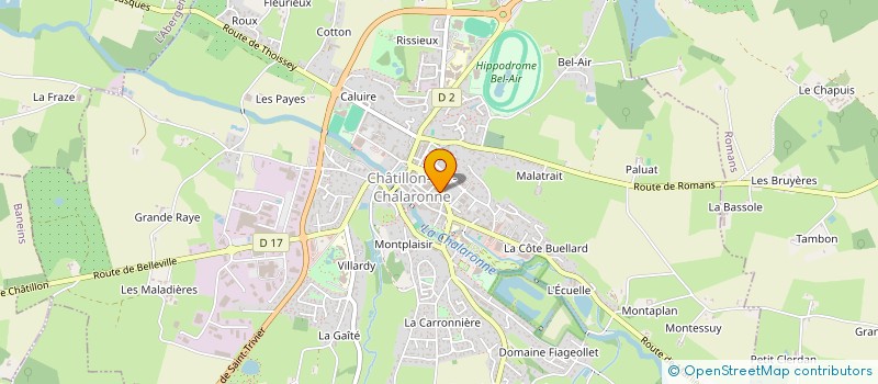 localisation de l'entreprise MONSIEUR GREGORY MARION  CHATILLON-SUR-CHALARONNE