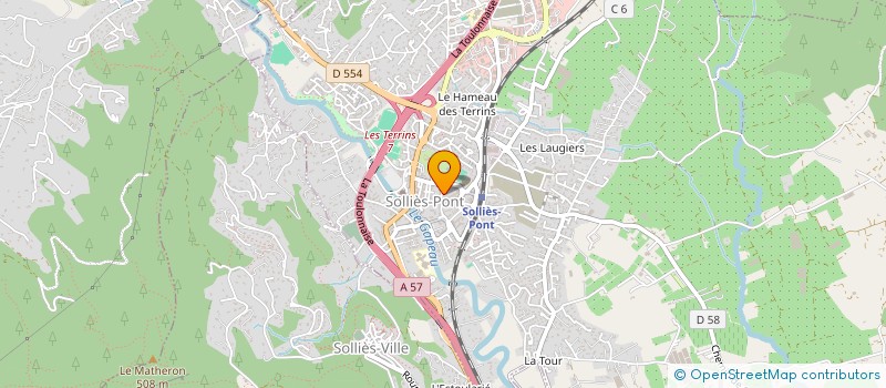 localisation de l'entreprise MONSIEUR GREGORY MARLIER  SOLLIES-PONT