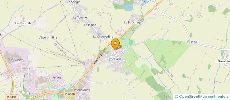 localisation de l'entreprise MONSIEUR GREGORY MAROLLEAU  CHANTONNAY