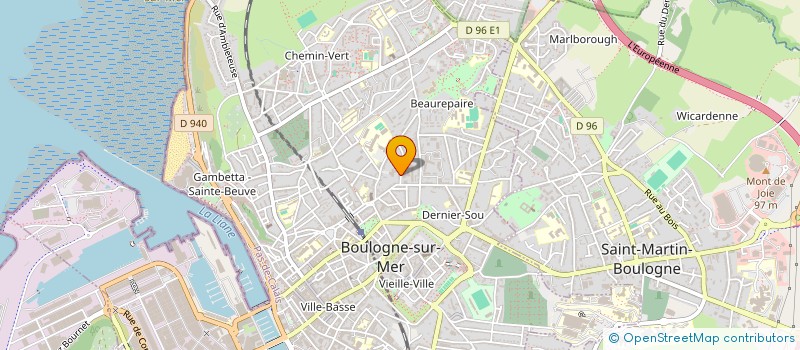 localisation de l'entreprise MONSIEUR GREGORY MARTIN à BOULOGNE-SUR-MER