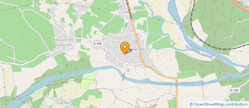 localisation de l'entreprise MONSIEUR GREGORY MARTINEZ  RIBAUTE-LES-TAVERNES