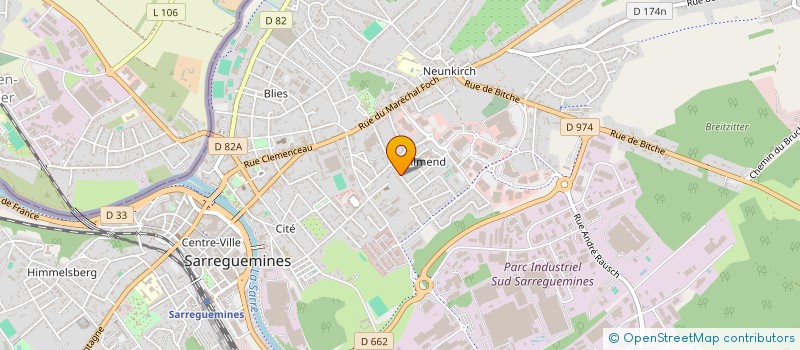 localisation de l'entreprise MONSIEUR GREGORY MARTINS  SARREGUEMINES