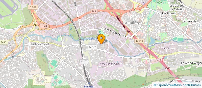 localisation de l'entreprise MONSIEUR GREGORY MASANET  SAINT-VICTORET