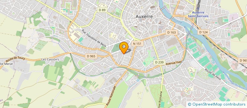 localisation de l'entreprise MONSIEUR GREGORY MATHIEU  AUXERRE