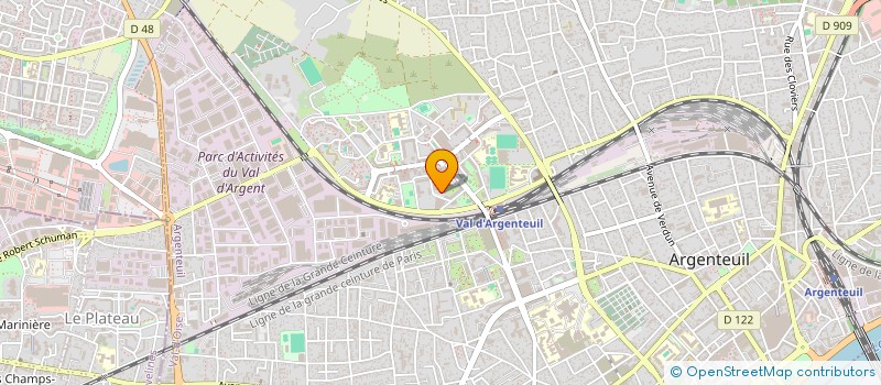 localisation de l'entreprise MONSIEUR GREGORY MBARINDI BAMAGO  ARGENTEUIL