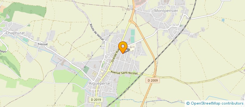 localisation de l'entreprise MONSIEUR GREGORY MENET  AIGUEPERSE