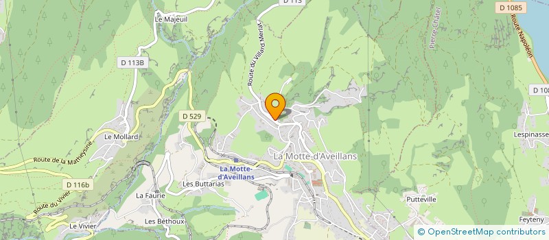 localisation de l'entreprise MONSIEUR GREGORY MENUDIER  LA MOTTE-D'AVEILLANS