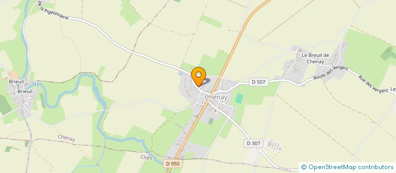 localisation de l'entreprise MONSIEUR GREGORY MERCIER  CHENAY