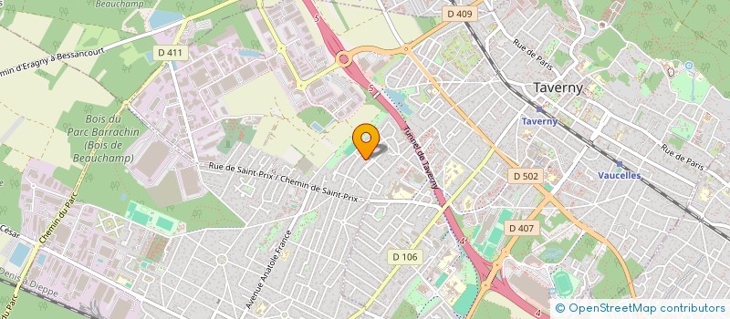 localisation de l'entreprise MONSIEUR GREGORY MERCIER  TAVERNY