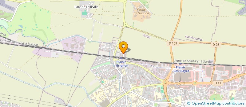 localisation de l'entreprise MONSIEUR GREGORY MESLIEN  PLAISIR