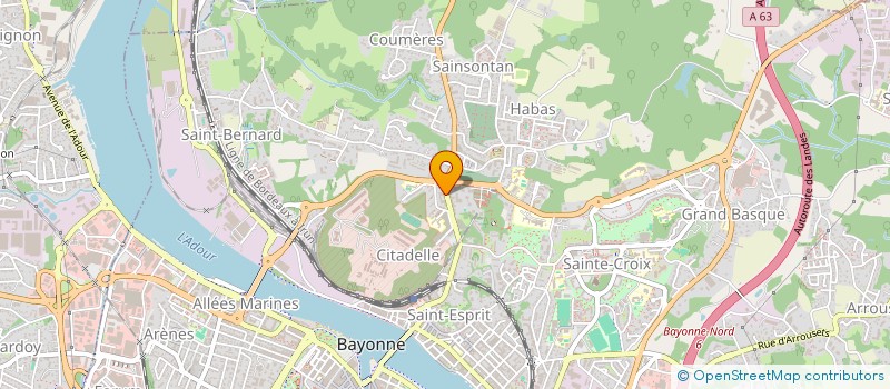 localisation de l'entreprise MONSIEUR GREGORY MESSOU  BAYONNE