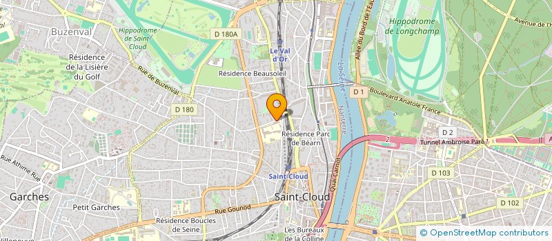 localisation de l'entreprise MONSIEUR GREGORY MEYER  SAINT-CLOUD