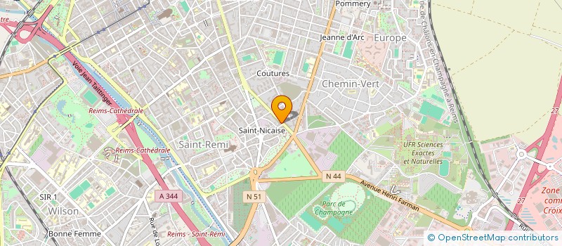 localisation de l'entreprise MONSIEUR GREGORY MICHAU  REIMS