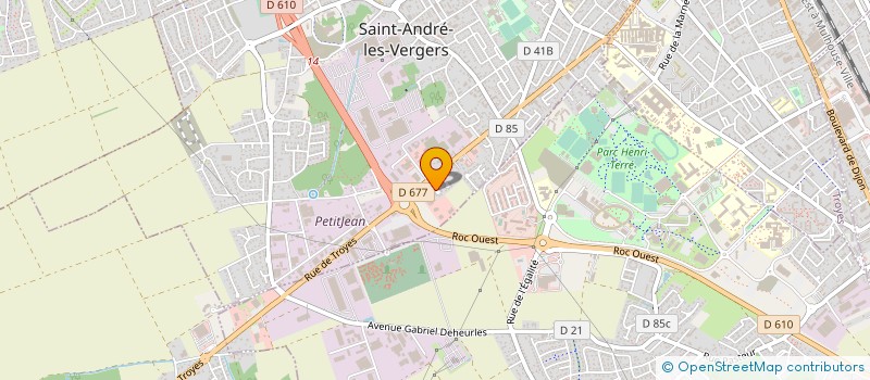 localisation de l'entreprise MONSIEUR GREGORY MICHEL  SAINT-ANDRE-LES-VERGERS