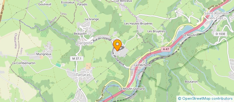 localisation de l'entreprise MONSIEUR GREGORY MILAZZO  DARGOIRE