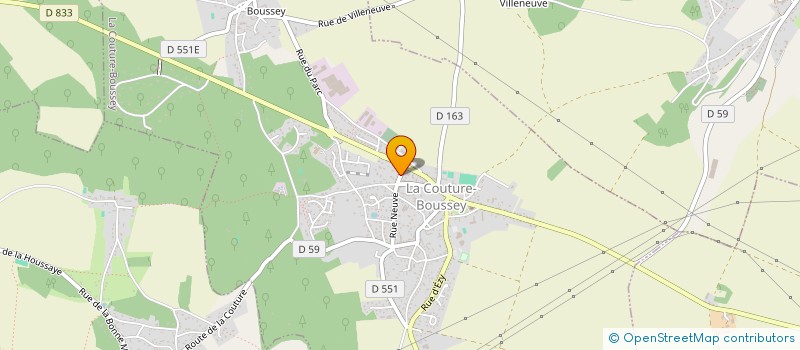 localisation de l'entreprise MONSIEUR GREGORY MOITTEAUX  LA COUTURE-BOUSSEY