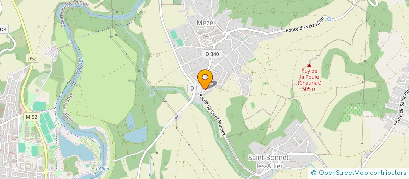 localisation de l'entreprise MONSIEUR GREGORY MONAC  MUR-SUR-ALLIER