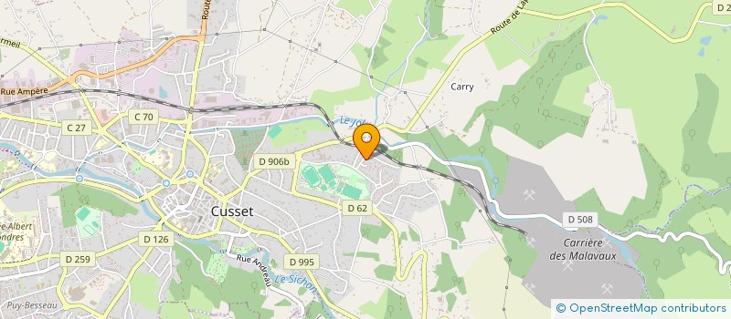 localisation de l'entreprise MONSIEUR GREGORY MONTILLON à CUSSET