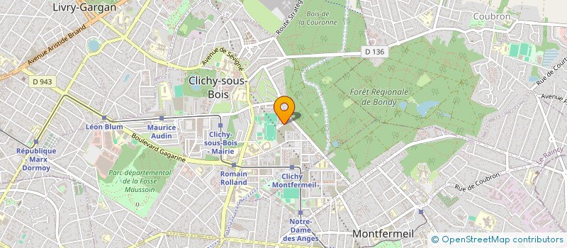 localisation de l'entreprise MONSIEUR GREGORY MORAN à CLICHY-SOUS-BOIS