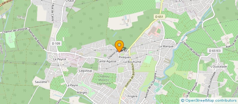 localisation de l'entreprise MONSIEUR GREGORY MOREAU  LEOGNAN