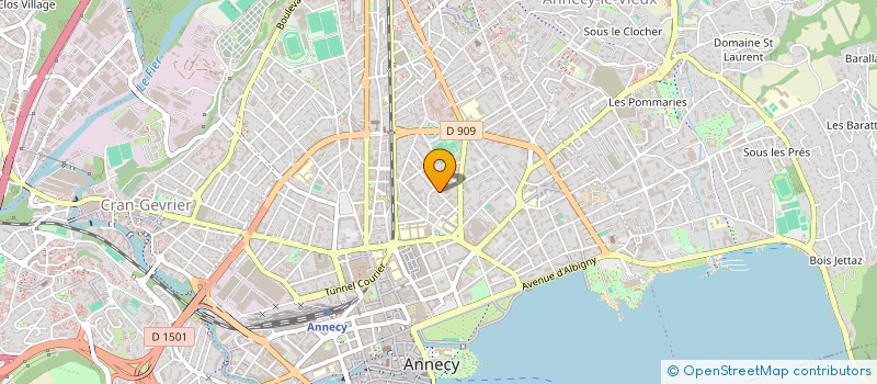 localisation de l'entreprise MONSIEUR GREGORY MORELL à ANNECY