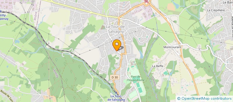 localisation de l'entreprise MONSIEUR GREGORY MORENO  LA TOUR-DE-SALVAGNY