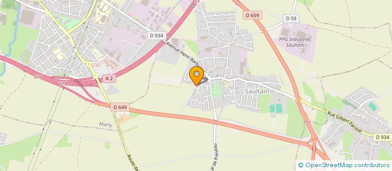 localisation de l'entreprise MONSIEUR GREGORY MOTHY  SAULTAIN