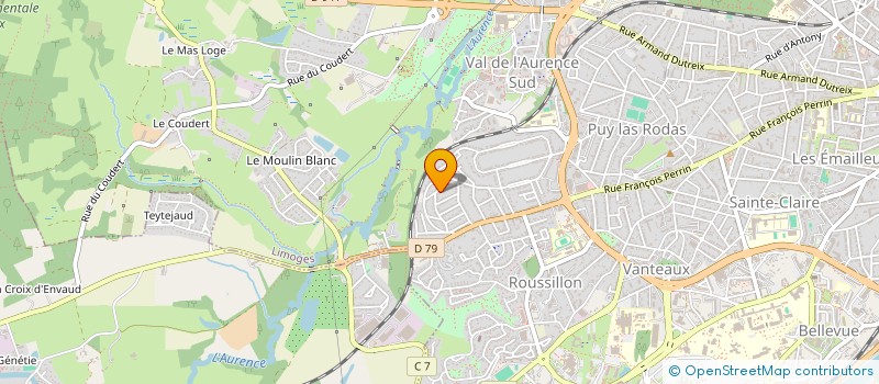 localisation de l'entreprise MONSIEUR GREGORY NADAUD à LIMOGES