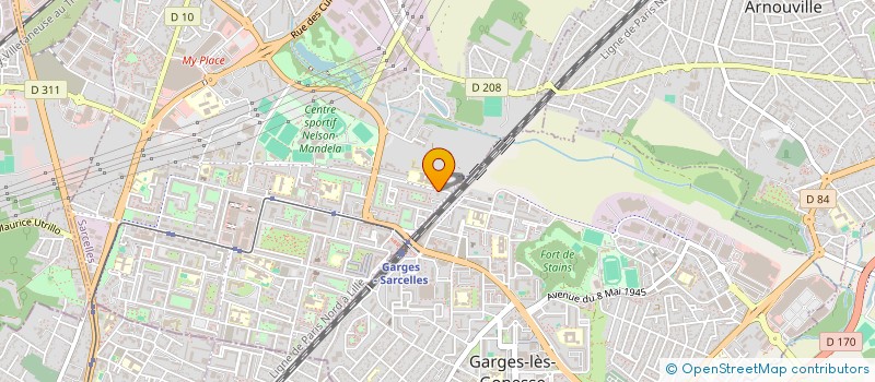 localisation de l'entreprise MONSIEUR GREGORY NAGUIN  SARCELLES