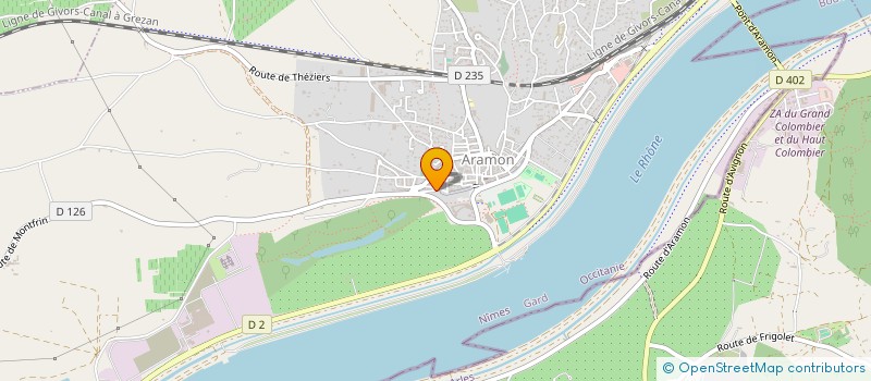 localisation de l'entreprise MONSIEUR GREGORY NAUDET  ARAMON