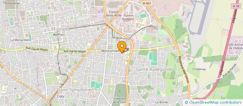 localisation de l'entreprise MONSIEUR GREGORY NEVEU à TOURS