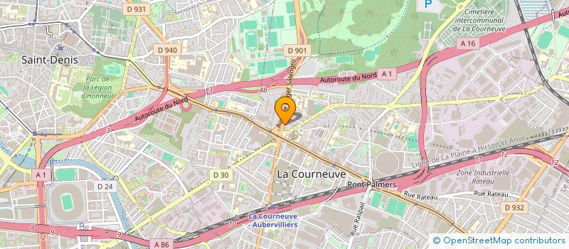 localisation de l'entreprise MONSIEUR GREGORY NOTARIANNI  LA COURNEUVE