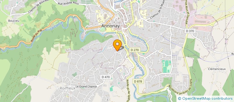 localisation de l'entreprise MONSIEUR GREGORY NOVAIS  ANNONAY