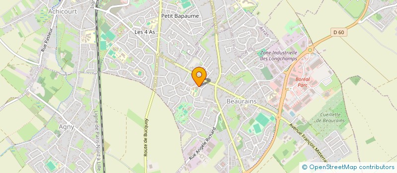 localisation de l'entreprise MONSIEUR GREGORY NOWOTARSKI  BEAURAINS