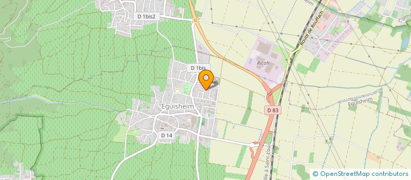 localisation de l'entreprise MONSIEUR GREGORY OBERLIN  EGUISHEIM