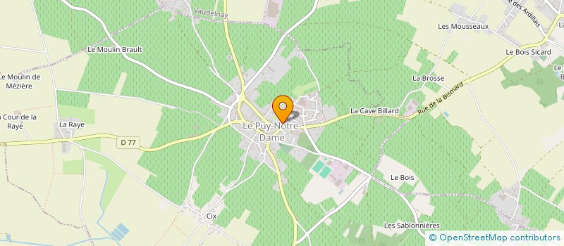 localisation de l'entreprise MONSIEUR GREGORY OIZEL à LE PUY-NOTRE-DAME