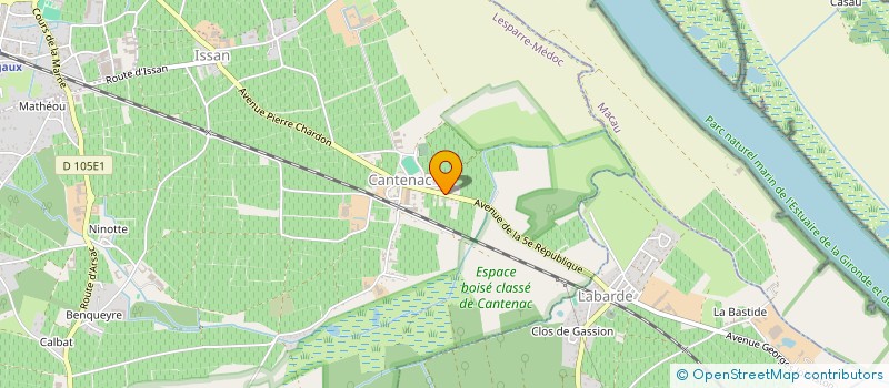 localisation de l'entreprise MONSIEUR GREGORY OLIVAR  MARGAUX-CANTENAC