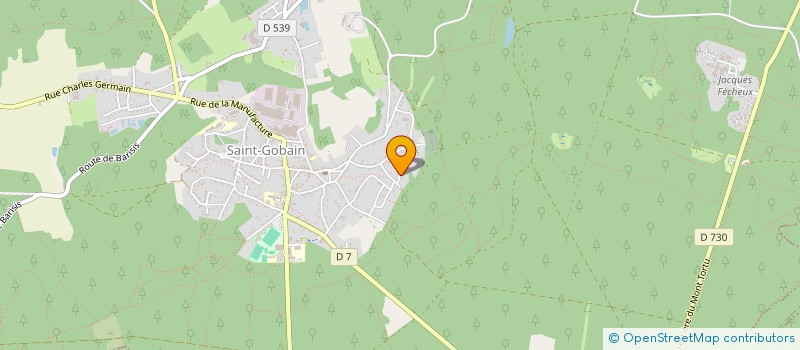 localisation de l'entreprise MONSIEUR GREGORY OLIVIER à SAINT-GOBAIN