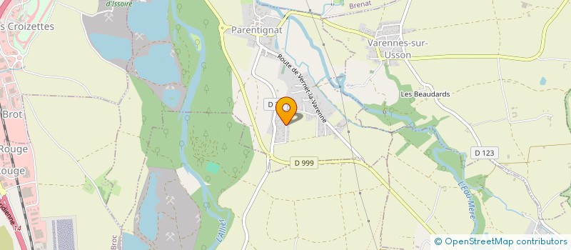 localisation de l'entreprise MONSIEUR GREGORY OMBRET  LE BROC