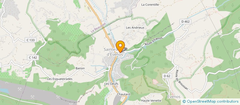 localisation de l'entreprise MONSIEUR GREGORY ORTIGUE  EVENOS