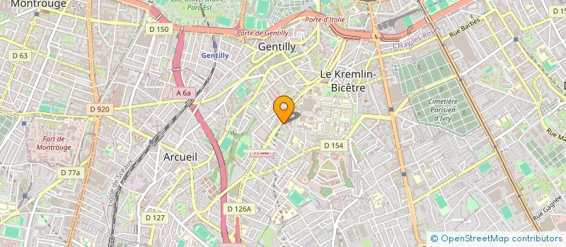 localisation de l'entreprise MONSIEUR GREGORY PAGE à LE KREMLIN-BICETRE